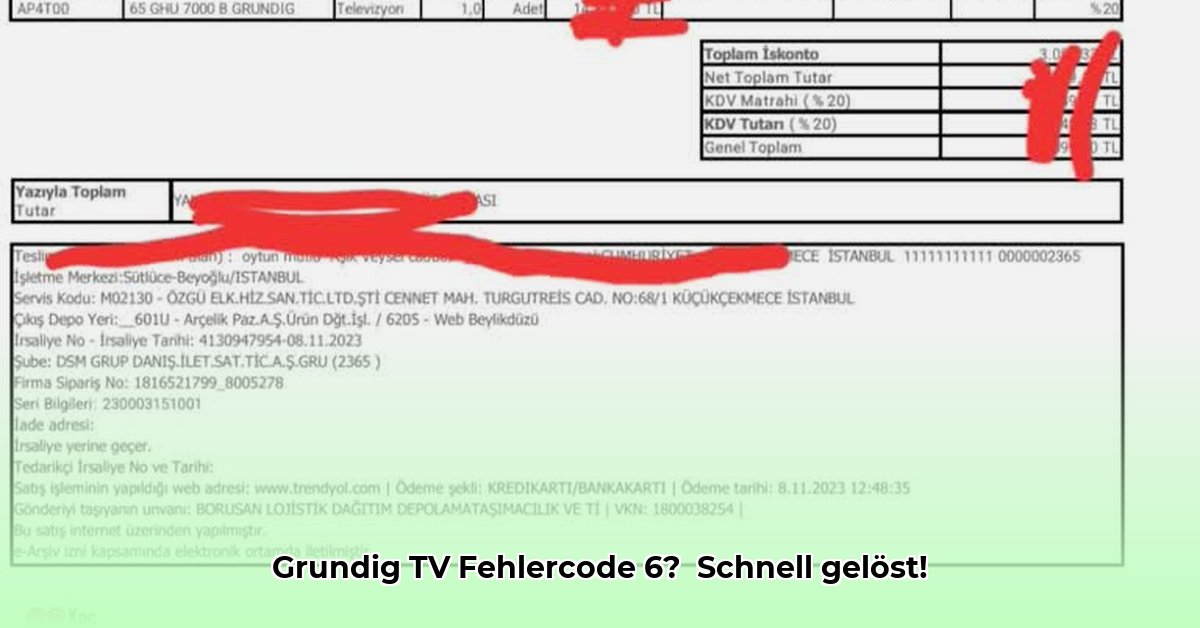 grundig-tv-error-code-6